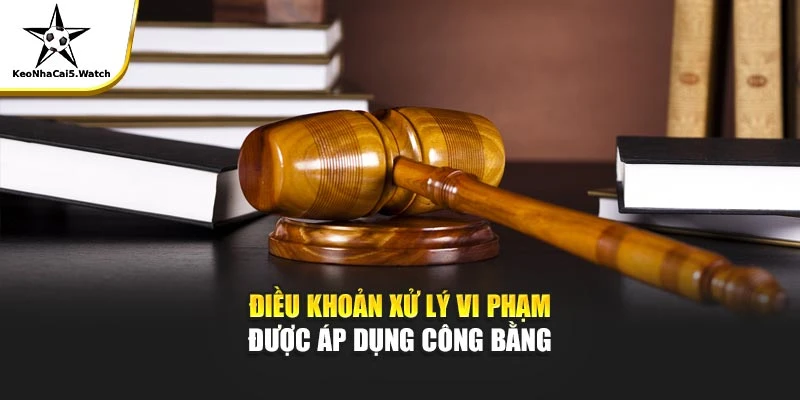 Điều khoản xử lý vi phạm được áp dụng công bằng