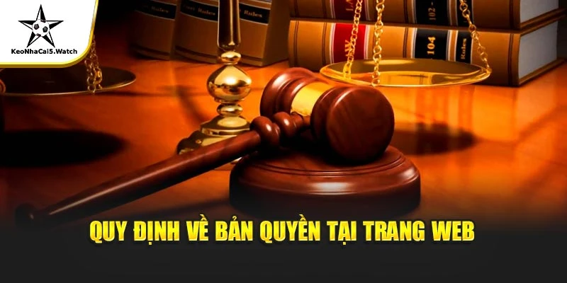 Quy định về bản quyền tại trang web